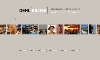 ﻿Oehlbilder.com. Flash-WebSite für einen Fotografen.