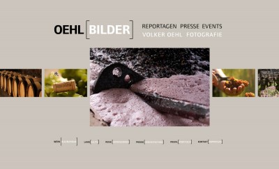 ﻿Oehlbilder.com. Flash-WebSite für einen Fotografen.