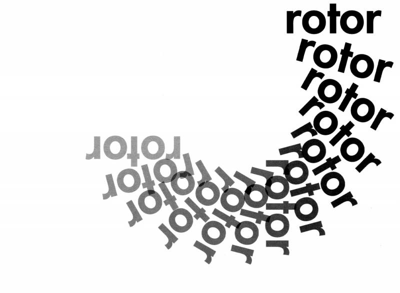 Rotor. Eine sehr schöne Typografie-Aufgabe aus dem ersten Semester.