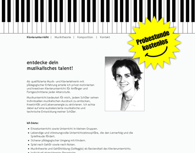 Judit-Feigl.de. WebSite für die Klavierlehrerin Judit Feigl.