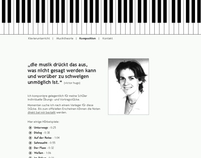 Judit-Feigl.de. WebSite für die Klavierlehrerin Judit Feigl.