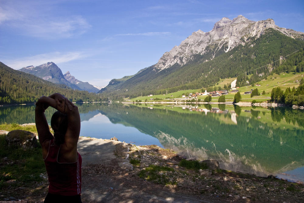 ﻿Acht-Länder-Liegerad-Tour. Schwanger über die Alpen, Sommer 2010