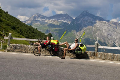 ﻿Acht-Länder-Liegerad-Tour. Schwanger über die Alpen, Sommer 2010