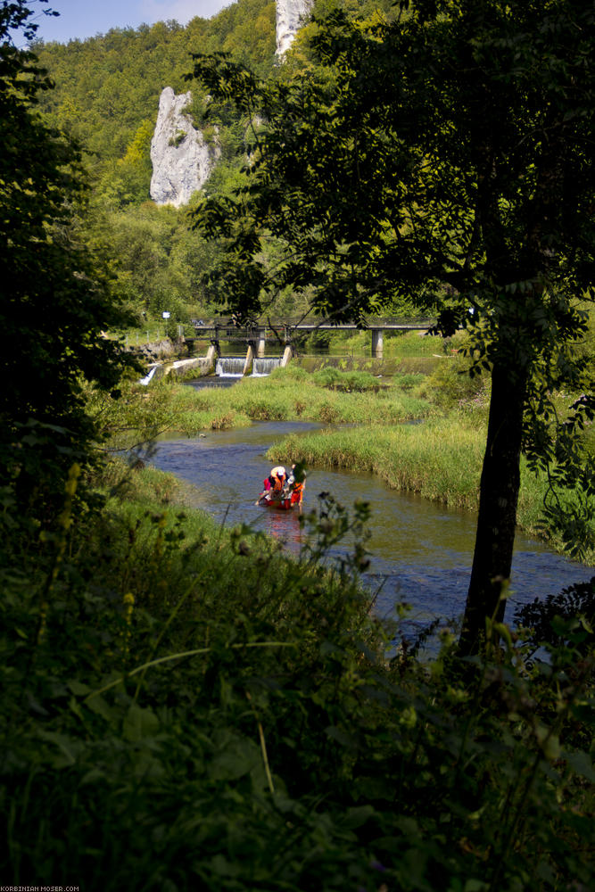 ﻿Naturpark obere Donau. Ein beliebtes Urlaubsgebiet zum paddeln und radeln.