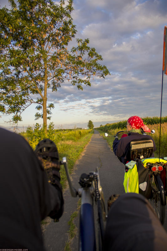 ﻿3 Tage, 4 Länder, 500 km.  Unsere erste kleine Radtour ohne Mona.
