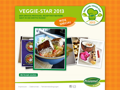 ﻿Provamel-Veggie-Star.de. Provamel Rezeptwettbewerb 2013, Thema Wok.