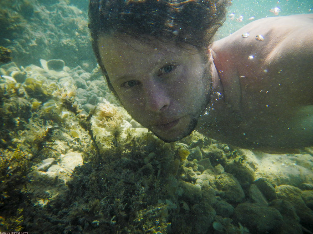 ﻿Die Adria. Wie cool, dass der kleine Fotoapparat auch Unterwasser kann.