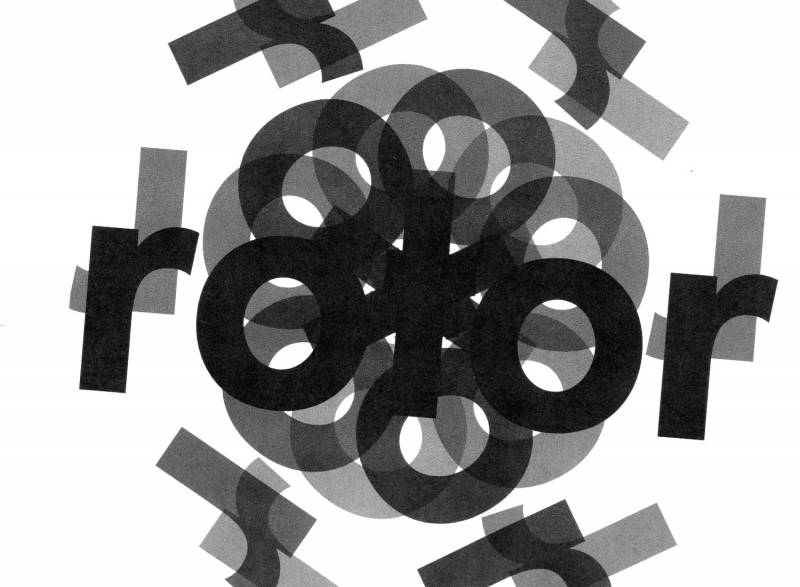 Rotor. A very beautiful typography task made in the first semester.