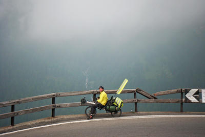 ﻿Eight countries recumbent tour. Pregnantly across the Alpes, summer 2010