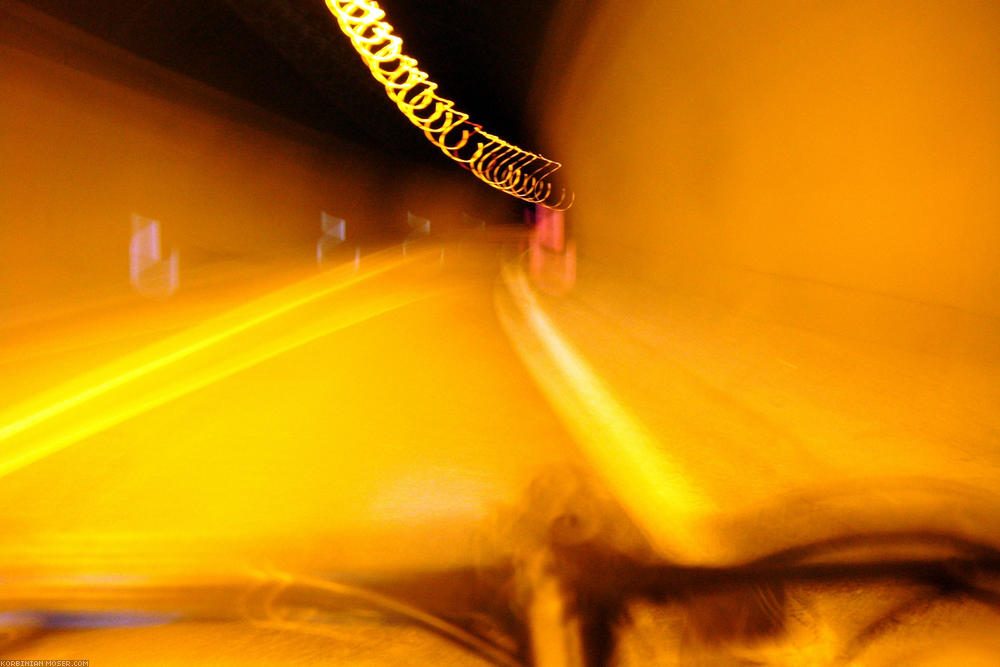 ﻿Shakadelic. Photo taken on the ride without flash in the tunnel.