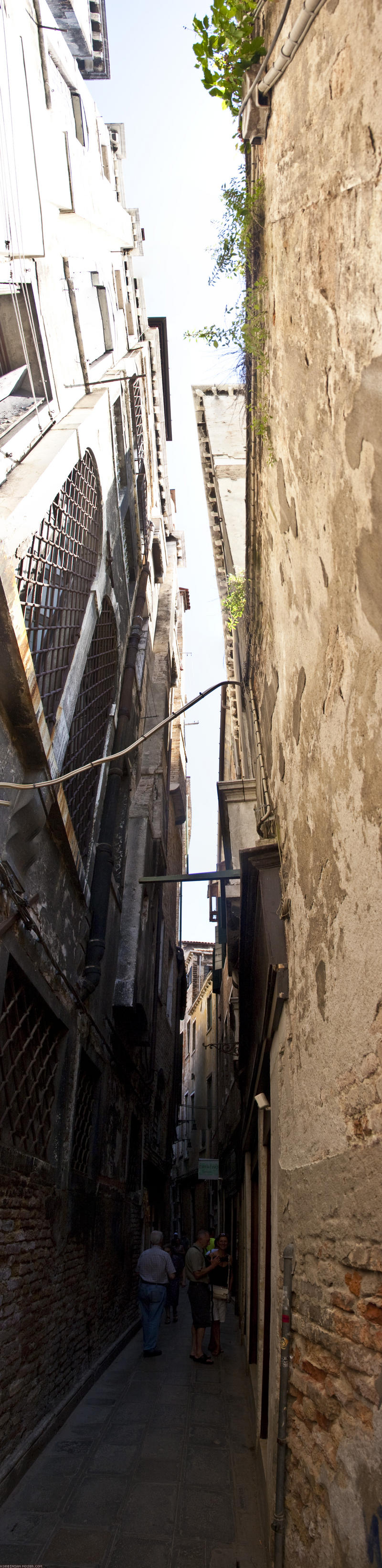 ﻿Venice's narrow streets.