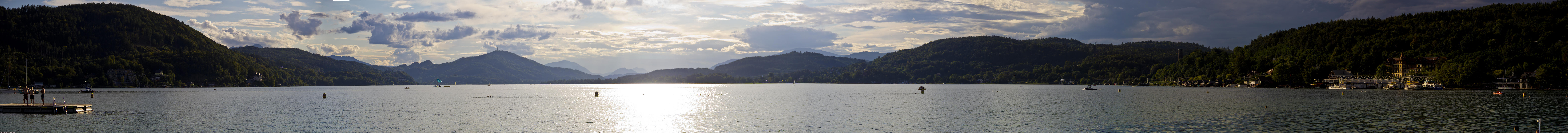 ﻿View over the Wörthersee.