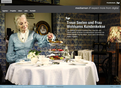 Mediaman.de. Flash site for the Agency.