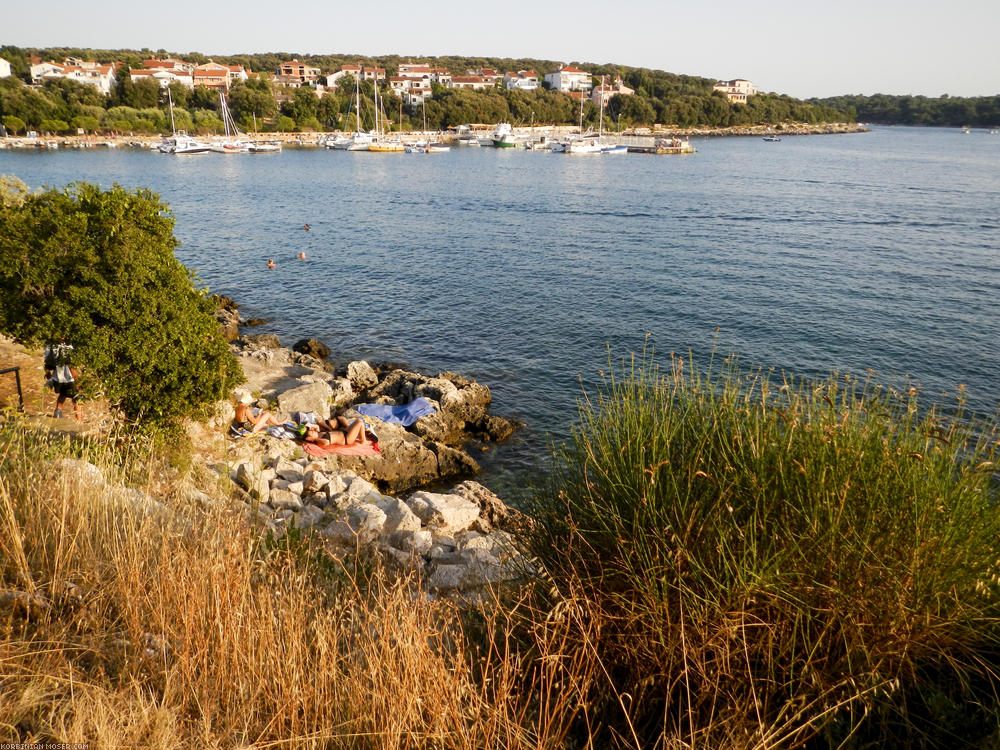 Lijepa Istra. Mountains and the Adriatic Sea in Croatia, July 2013