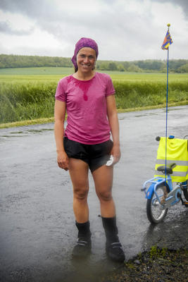 Rain cycling along Isar and Danube, May 2014.