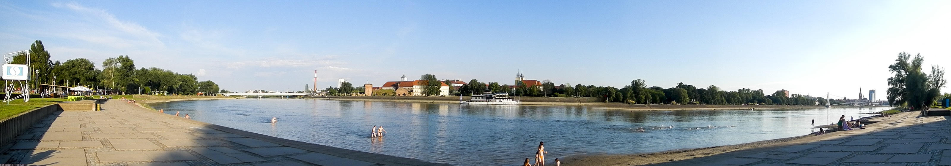 Osijek has a beautiful beach along the Drava river.