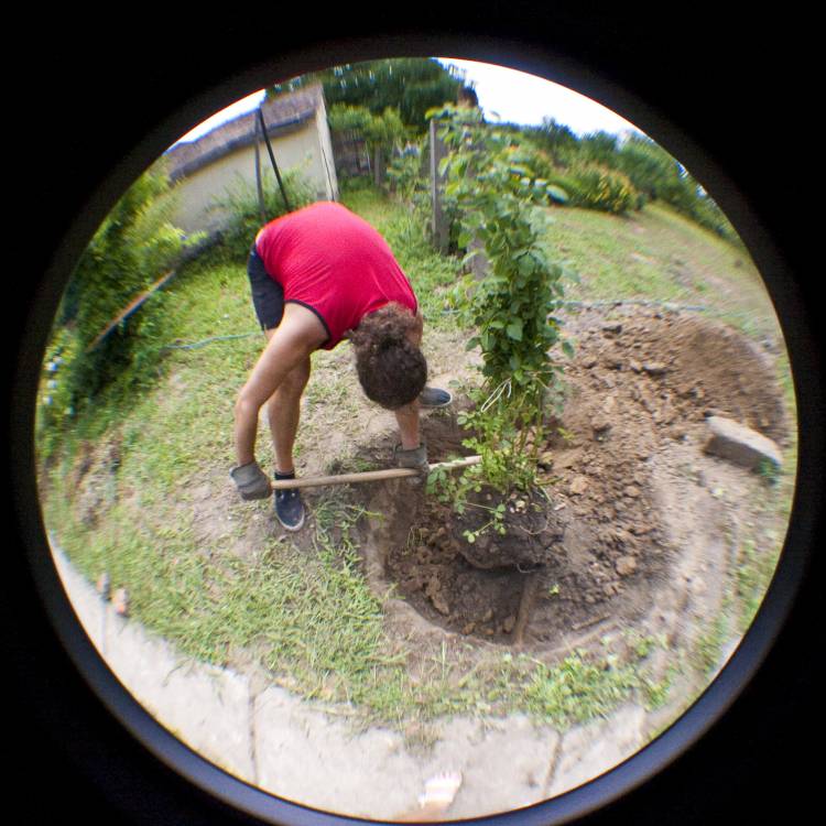 ﻿Projekt 2 im Lola-Garten. Erdarbeiten.