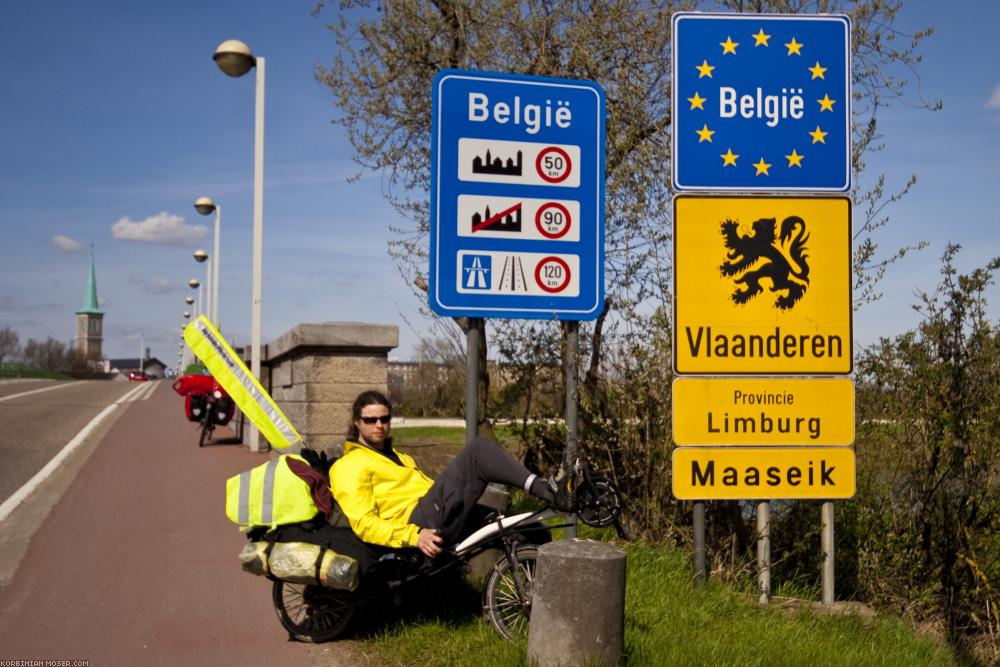 ﻿Belgien. Gerade erst angekommen, verlassen wir die Niederlande schon wieder.