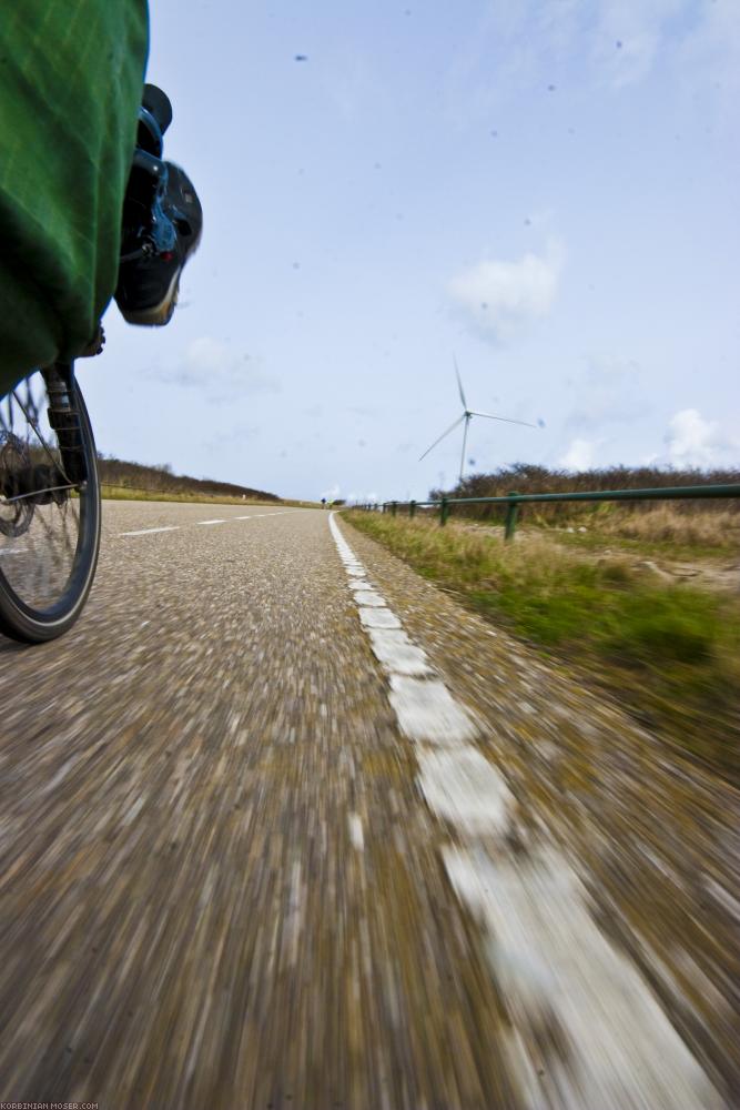 ﻿Schnell wie der Wind. Endlich haben wir mal Rückenwind!