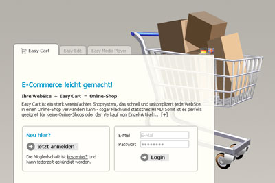 ﻿Easy Cart. Das Super-Einfach-Shopsystem