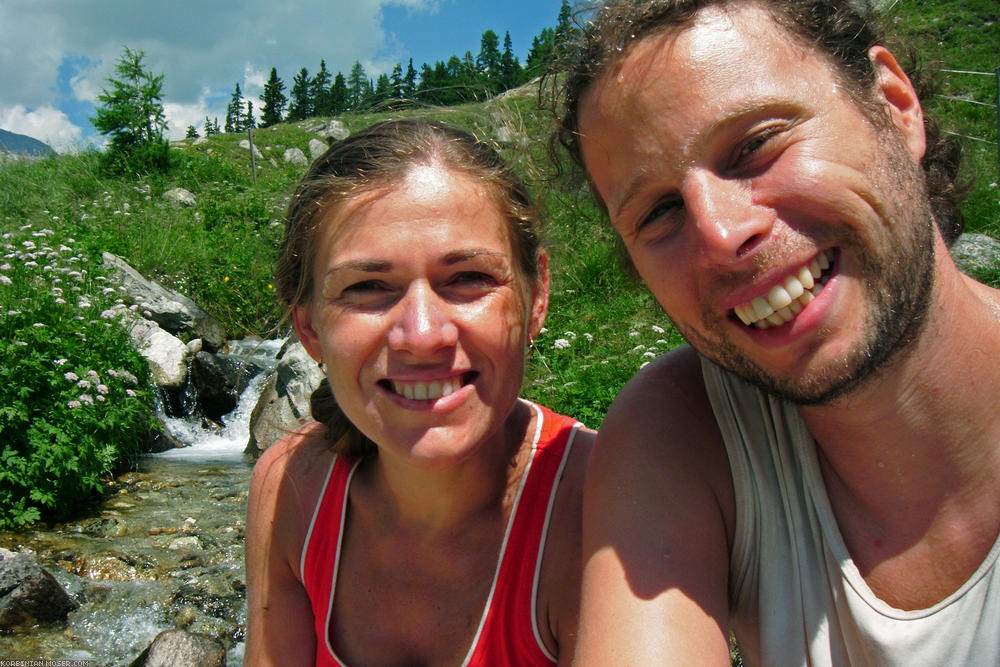 ﻿Acht-Länder-Liegerad-Tour. Schwanger über die Alpen, Sommer 2010