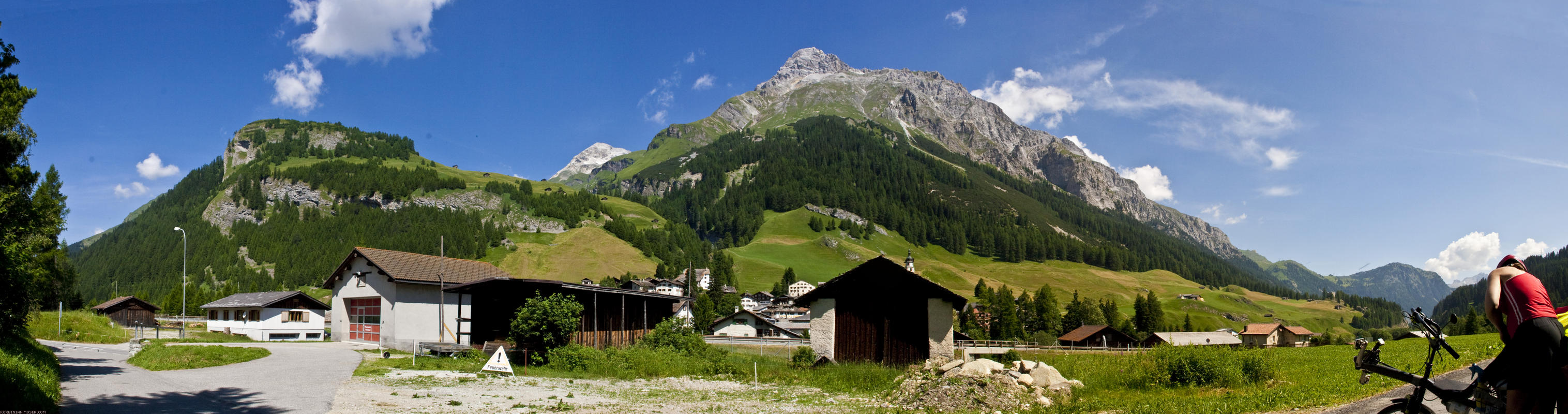 ﻿Splügen. Der Beginn des Endspurts.