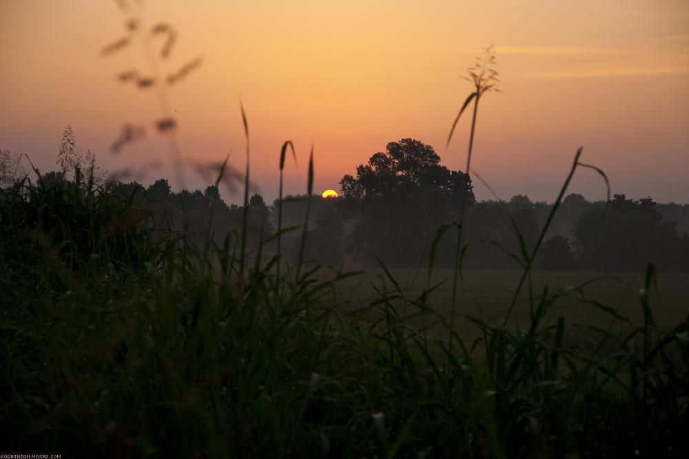 ﻿Wer früh aufsteht erlebt den Sonnenaufgang.