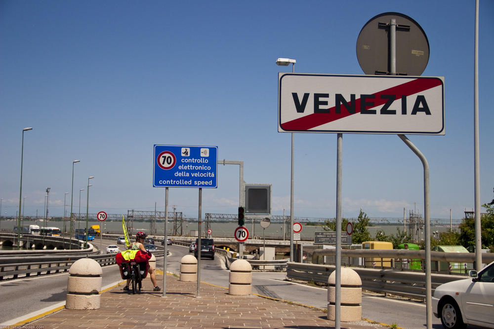 ﻿Kein Spaß. Die Straßen von Venedig nach Triest stressen gewaltig.