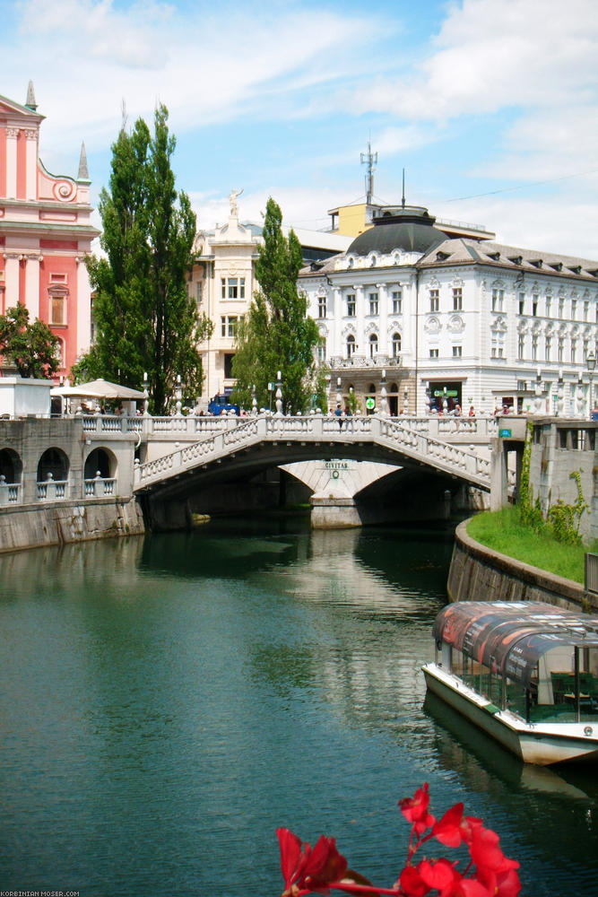 ﻿Ljubljana hat eine hübsche Altstadt...