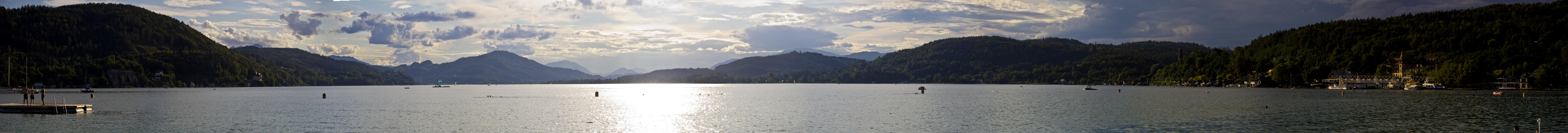 ﻿Blick über den Wörthersee.