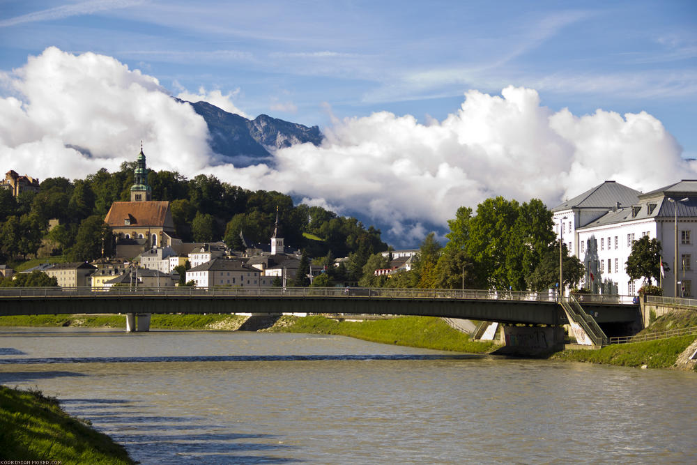 ﻿Salzburg. Die Mozartstadt am Morgen.