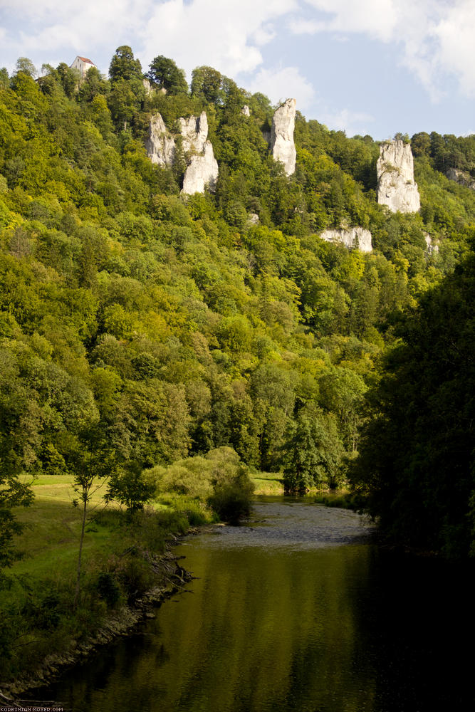 ﻿Naturpark obere Donau. Ein beliebtes Urlaubsgebiet zum paddeln und radeln.