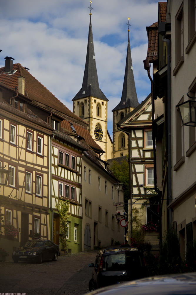 ﻿Bad Wimpfen. Wir beschließen, die schöne Altstadt auf dem Berg zu besuchen.