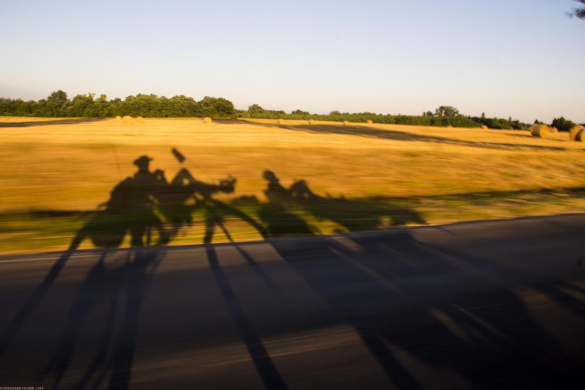 ﻿3 Tage, 4 Länder, 500 km.  Unsere erste kleine Radtour ohne Mona.