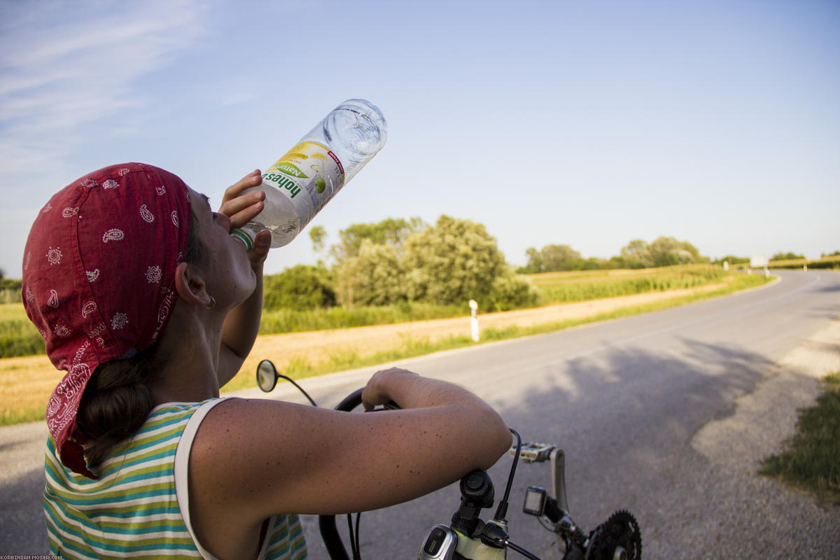 ﻿3 Tage, 4 Länder, 500 km.  Unsere erste kleine Radtour ohne Mona.