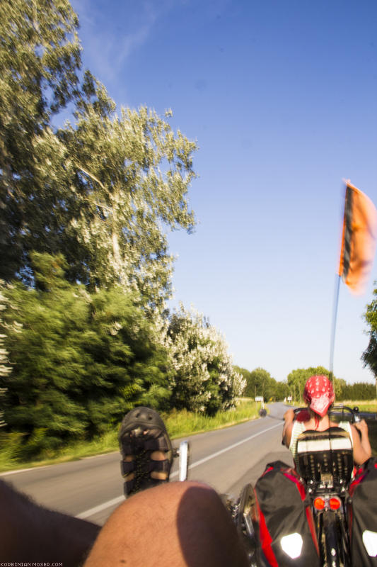 ﻿3 Tage, 4 Länder, 500 km.  Unsere erste kleine Radtour ohne Mona.