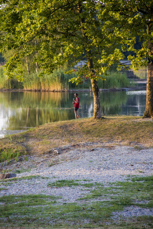 ﻿Luxushotel Nr. 2: Heute lassen wir uns in pleite gegangenen Gastronomiegebäuden am See nieder.