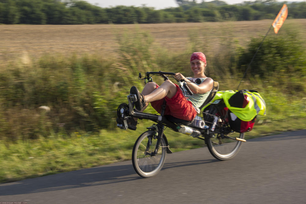 ﻿Radtour zu dritt. Gemeinsam mit Kinga radeln wir diesmal Drau-abwärts.