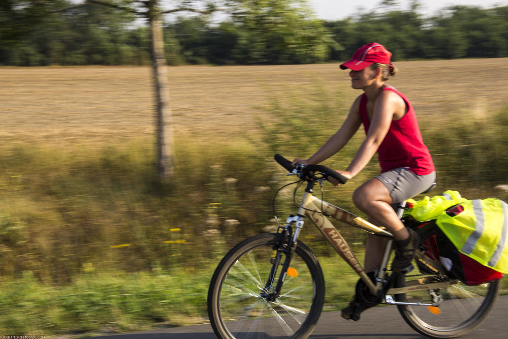 ﻿Radtour zu dritt. Gemeinsam mit Kinga radeln wir diesmal Drau-abwärts.