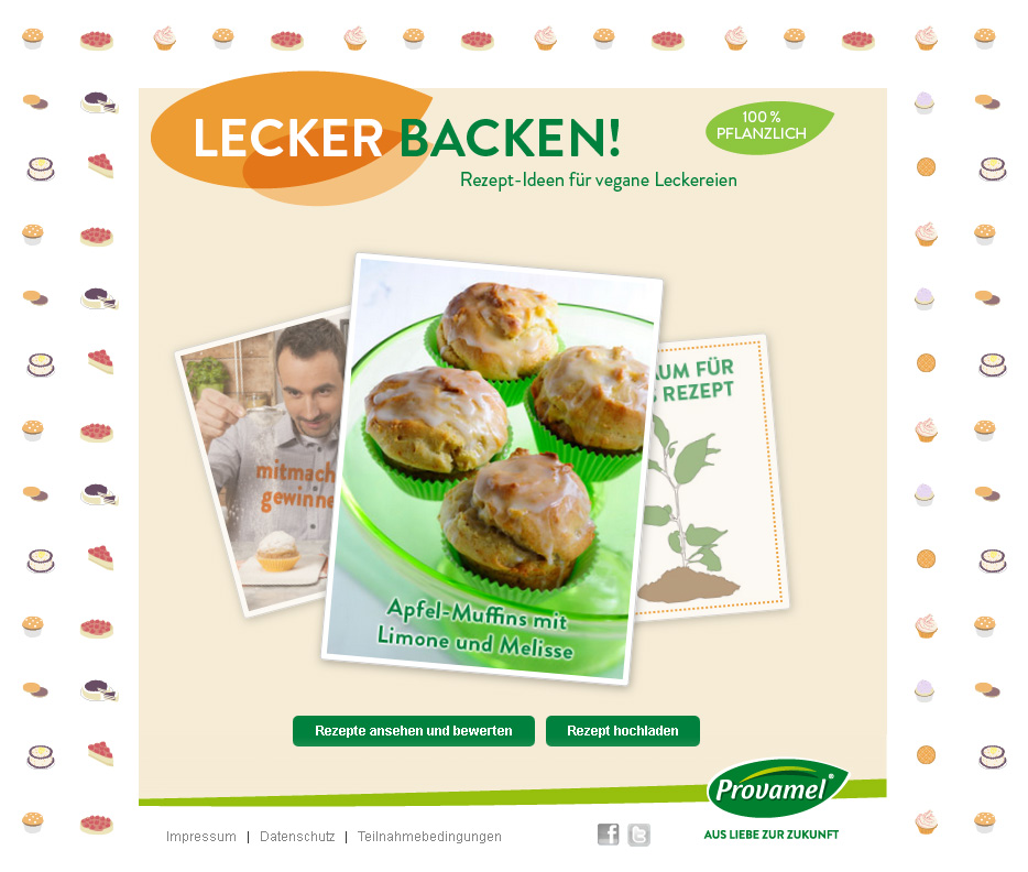 ﻿Provamel-Sweet-Mania.de. Provamel Rezeptsammlung für veganes Gebäck.