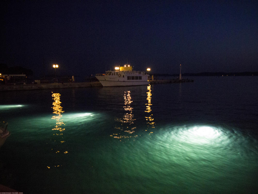 ﻿Solo-Tour. Korbinian radelt an der Küste entlang von Pula nach Novigrad.