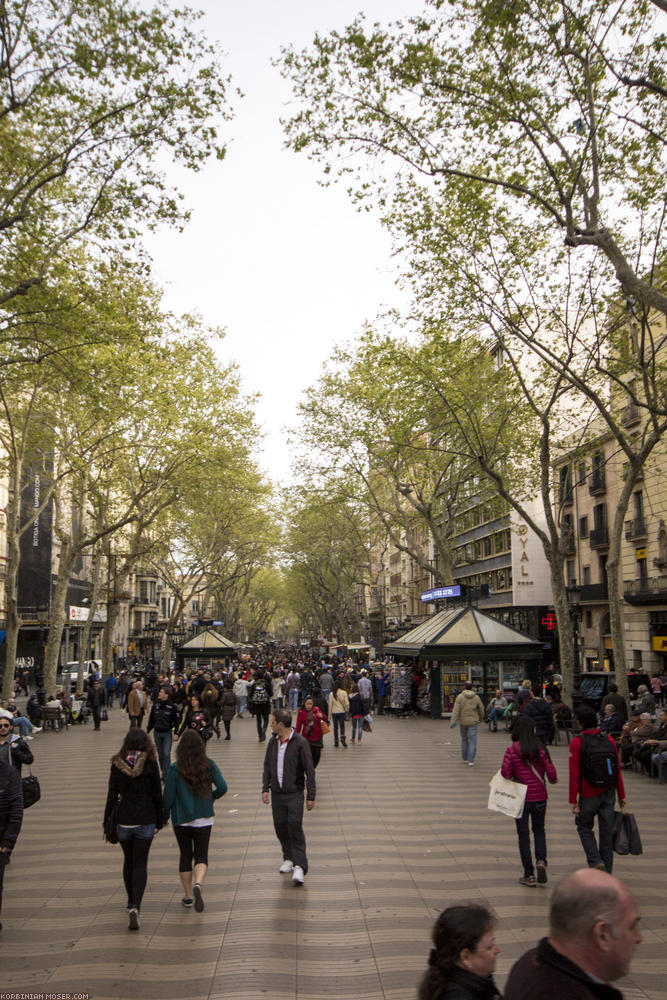 ﻿Barcelona. Las Ramblas.