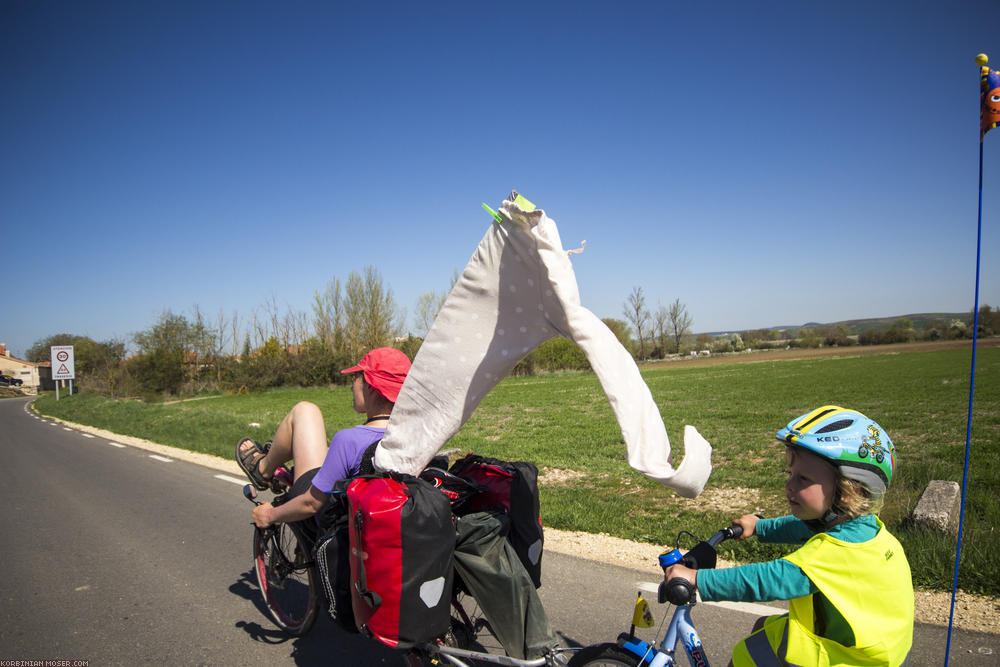 ﻿Windhose in Monas Gesicht.