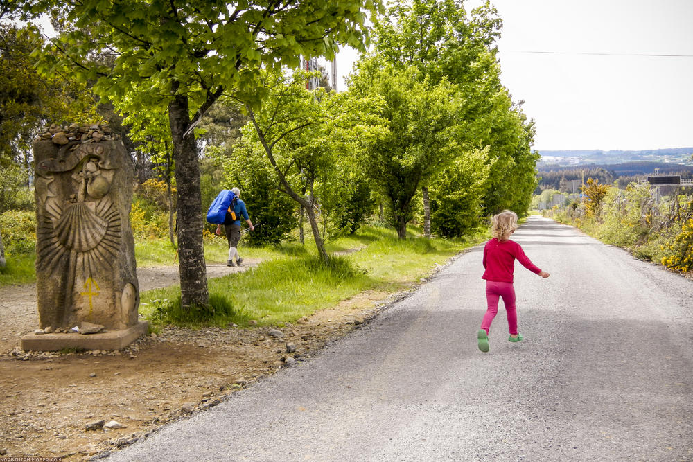 ﻿Endspurt. Beim Flughafen von Santiago wird ein bisschen gejoggt.