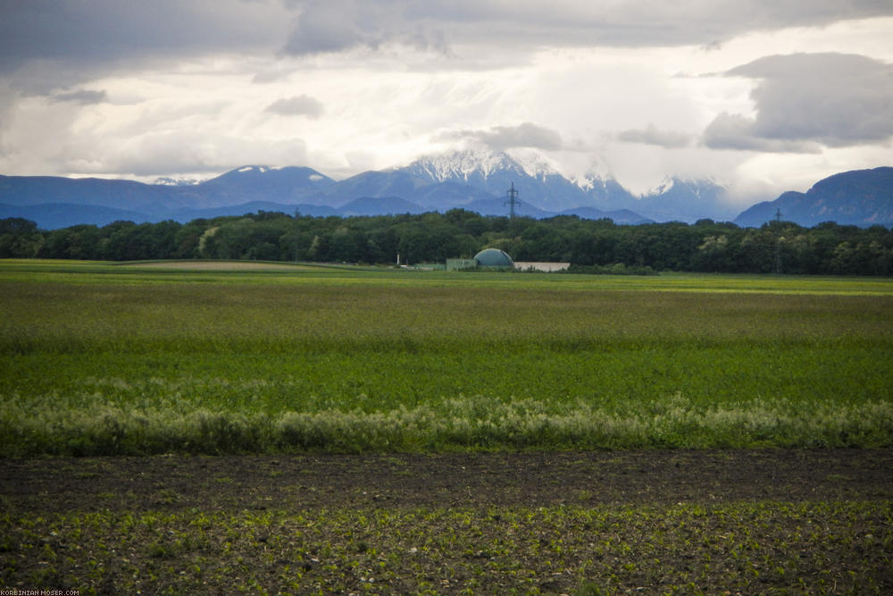 ﻿Flachland. Wie schön, mal nicht über die Berge fahren zu müssen.