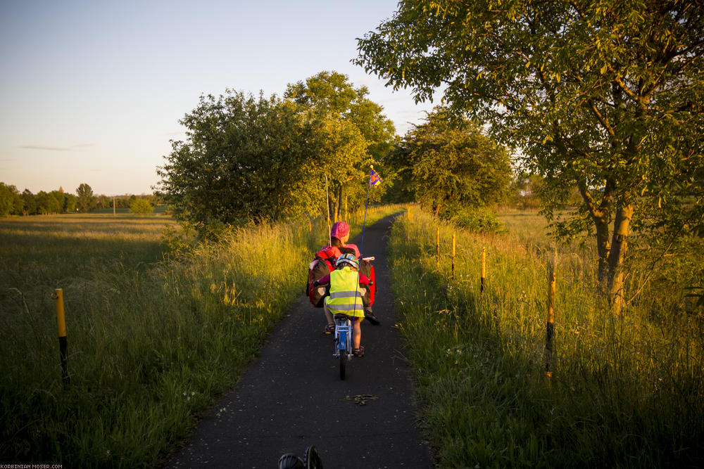 ﻿Respekt. Heute hat Mona fast 30 km mitgestrampelt.