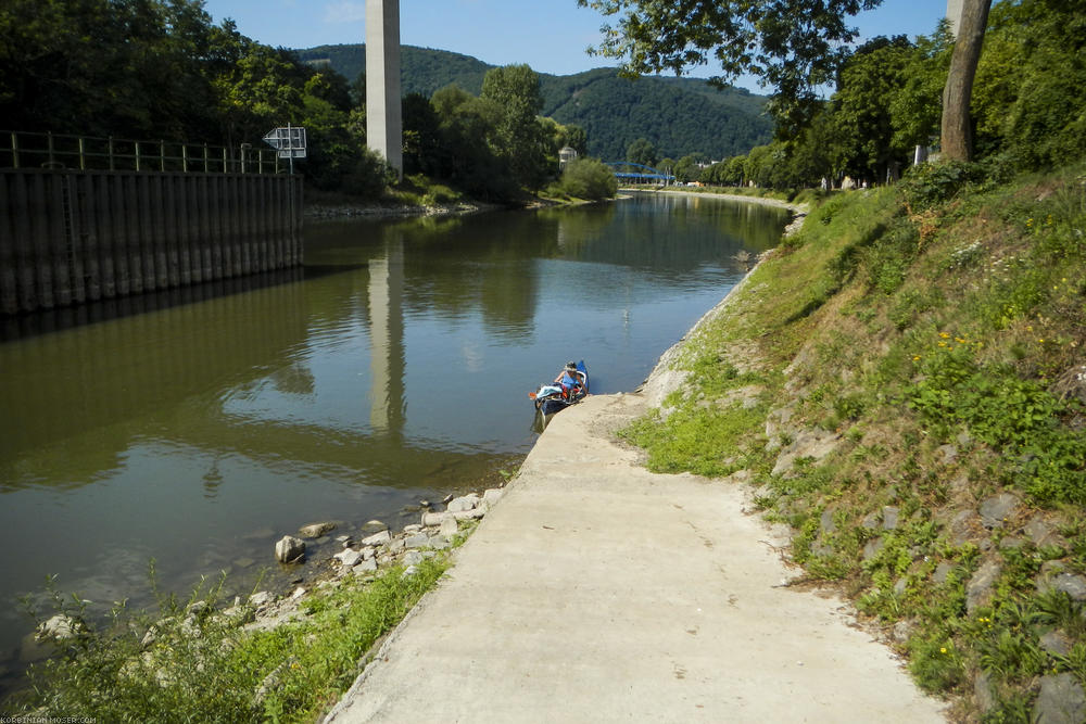 Auf einmal sind wir auf der Lahn.