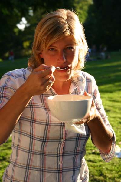 Suppentag. Mobile Soup Kitchen in Cologne.