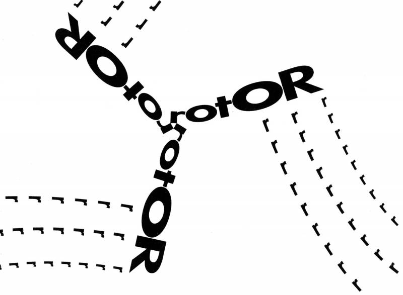 Rotor. A very beautiful typography task made in the first semester.