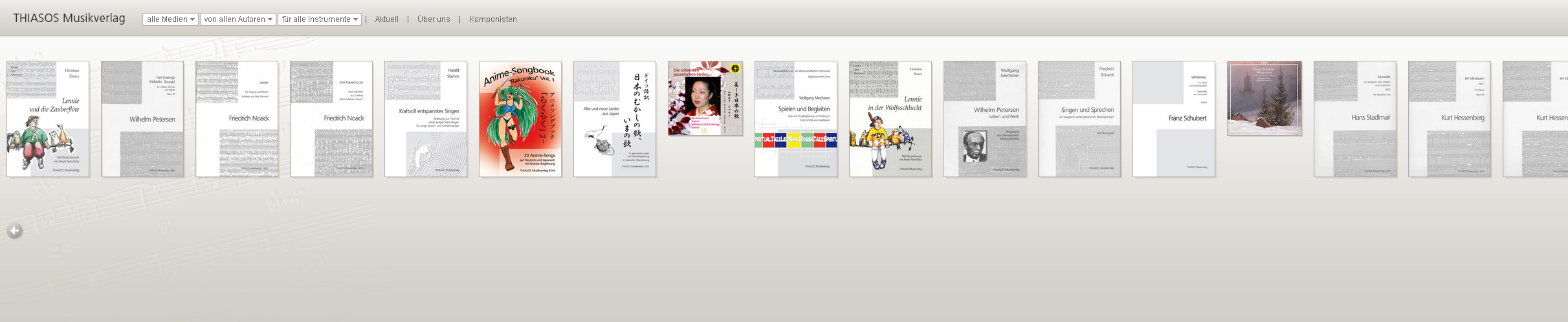 Thiasos.de. WebShop for Thiasos music publisher. Made with Easy-Cart.